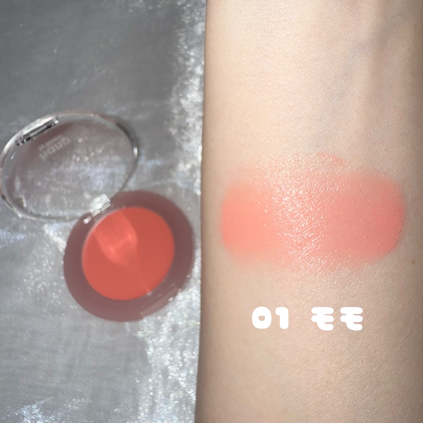 メルティンググロウチークバーム/hana by hince/ジェル・クリームチークを使ったクチコミ（2枚目）