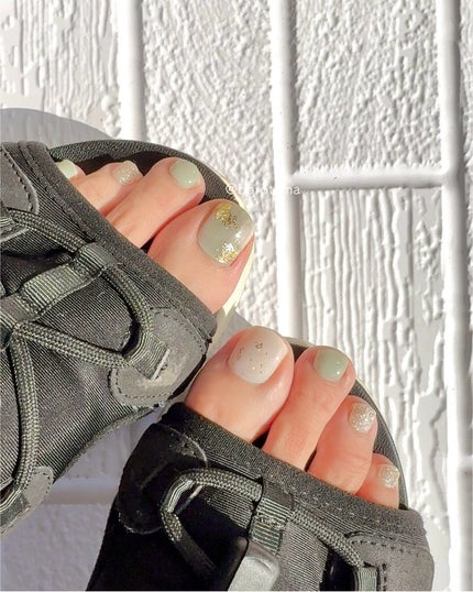 セミキュアジェルネイル(ハンド)/ohora/ネイルシールを使ったクチコミ(9枚目)