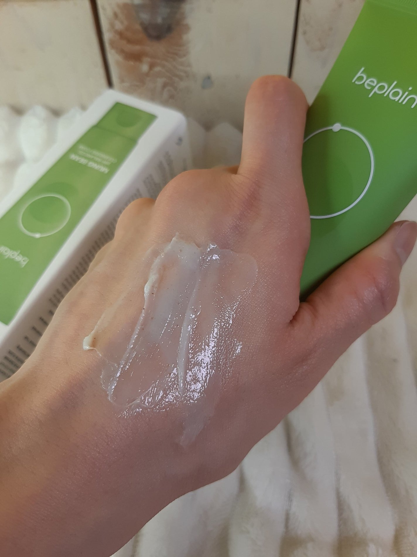 緑豆弱酸性洗顔フォーム/beplain/洗顔フォームを使ったクチコミ(3枚目)