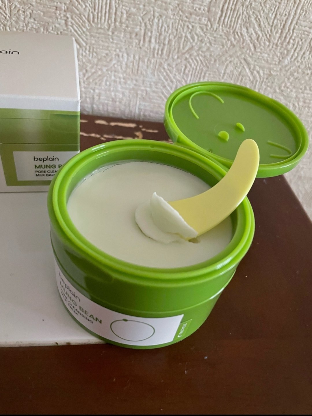 緑豆毛穴クレンジングミルクバーム/beplain/クレンジングバームを使ったクチコミ（3枚目）