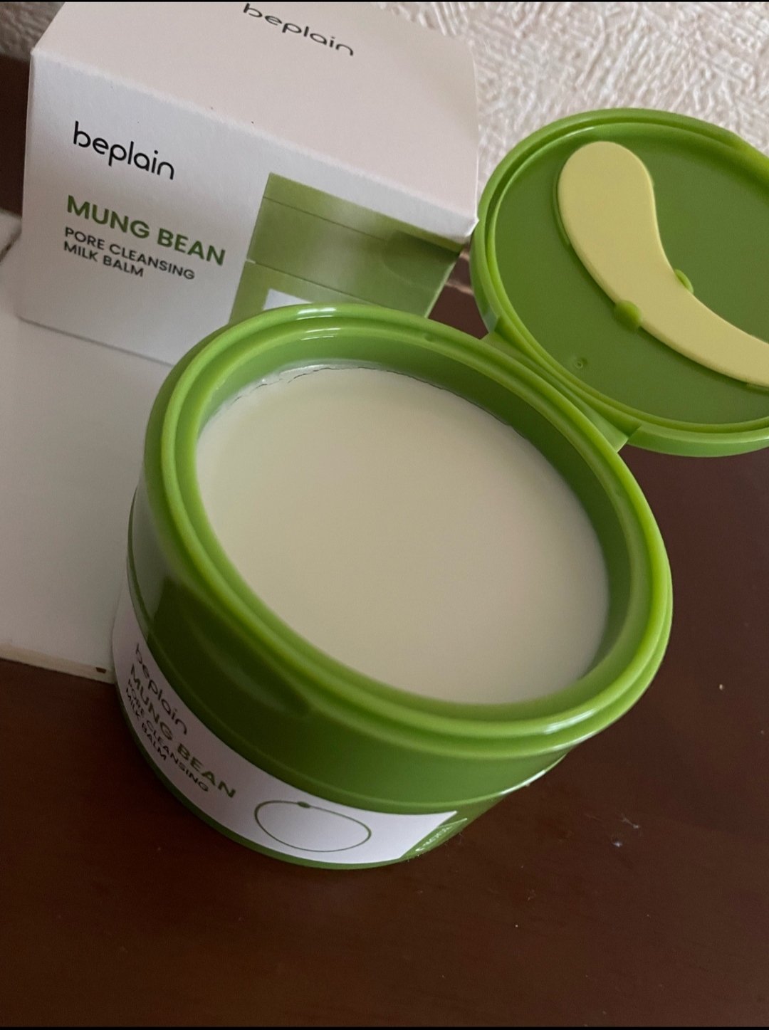 緑豆毛穴クレンジングミルクバーム/beplain/クレンジングバームを使ったクチコミ（2枚目）