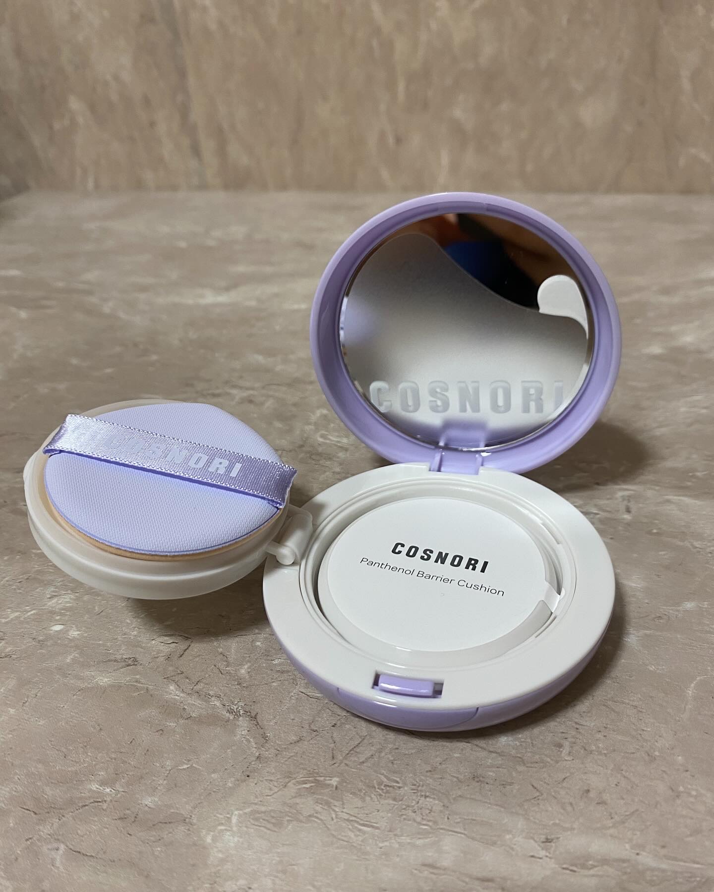 パンテノールバリアクッション/COSNORI/クッションファンデーションを使ったクチコミ（3枚目）
