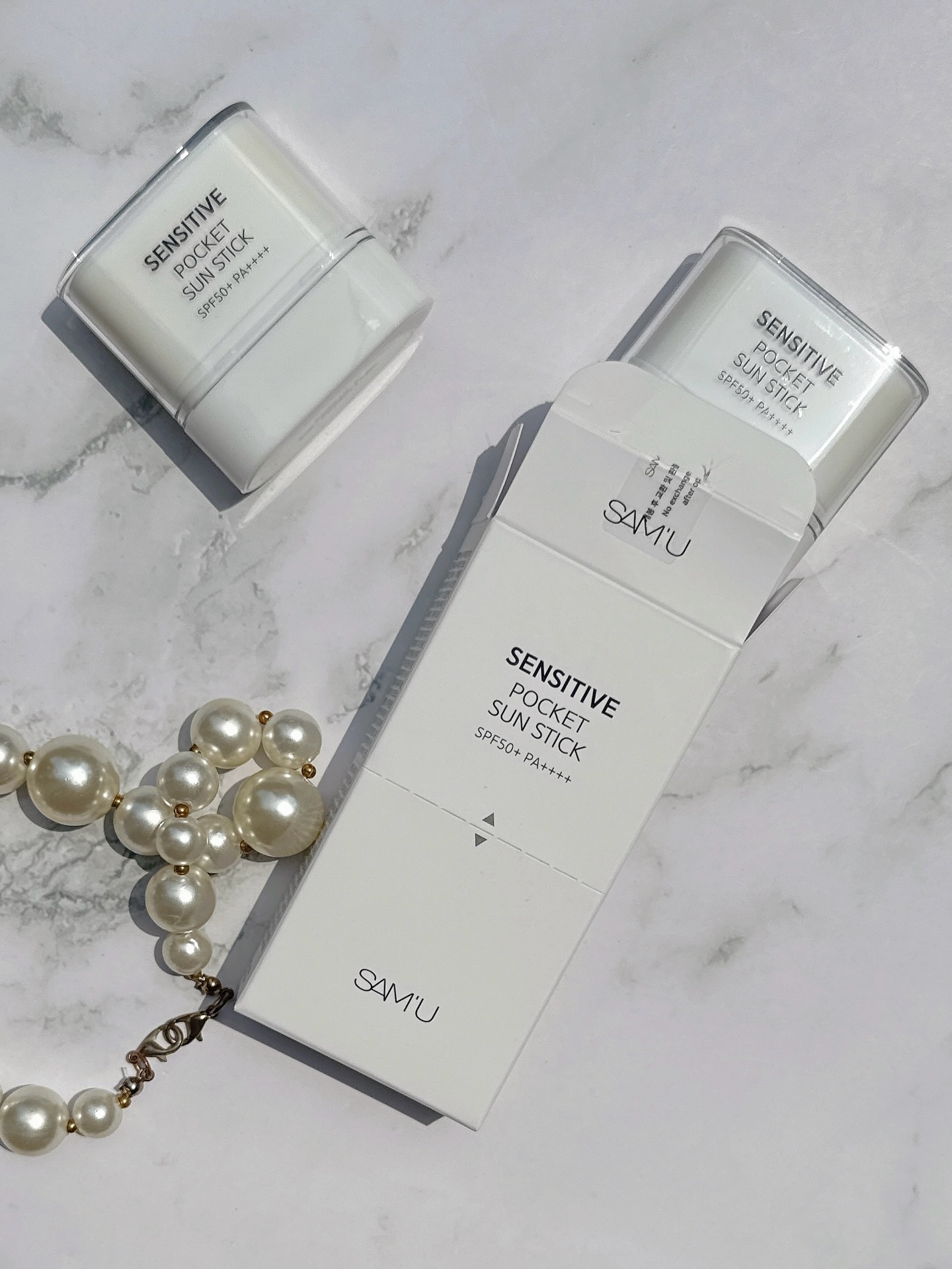 センシティブポケットサンスティック/SAM'U/日焼け止めスティックを使ったクチコミ（1枚目）