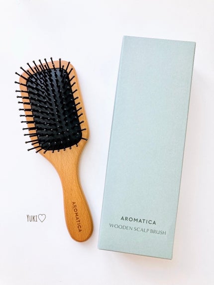 ウッドスカルプヘアブラシ Mサイズ/AROMATICA/ヘアブラシの画像