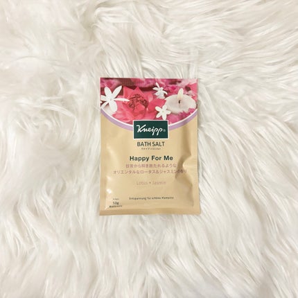 バスソルト ハッピーフォーミー ロータス&ジャスミンの香り/クナイプ/無機塩系入浴剤を使ったクチコミ(1枚目)