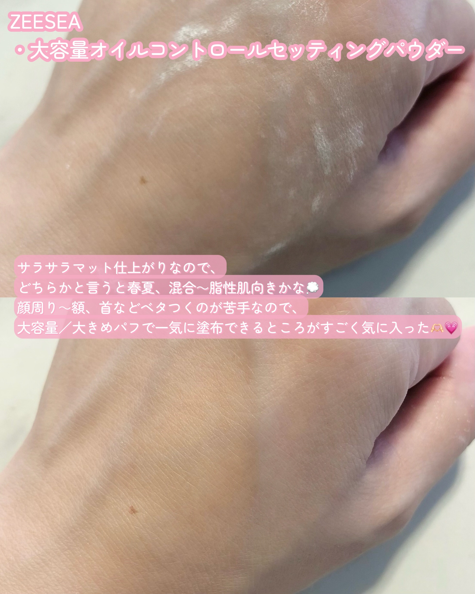 大容量オイルコントロールセッティングパウダー/ZEESEA/ルースパウダーを使ったクチコミ（3枚目）