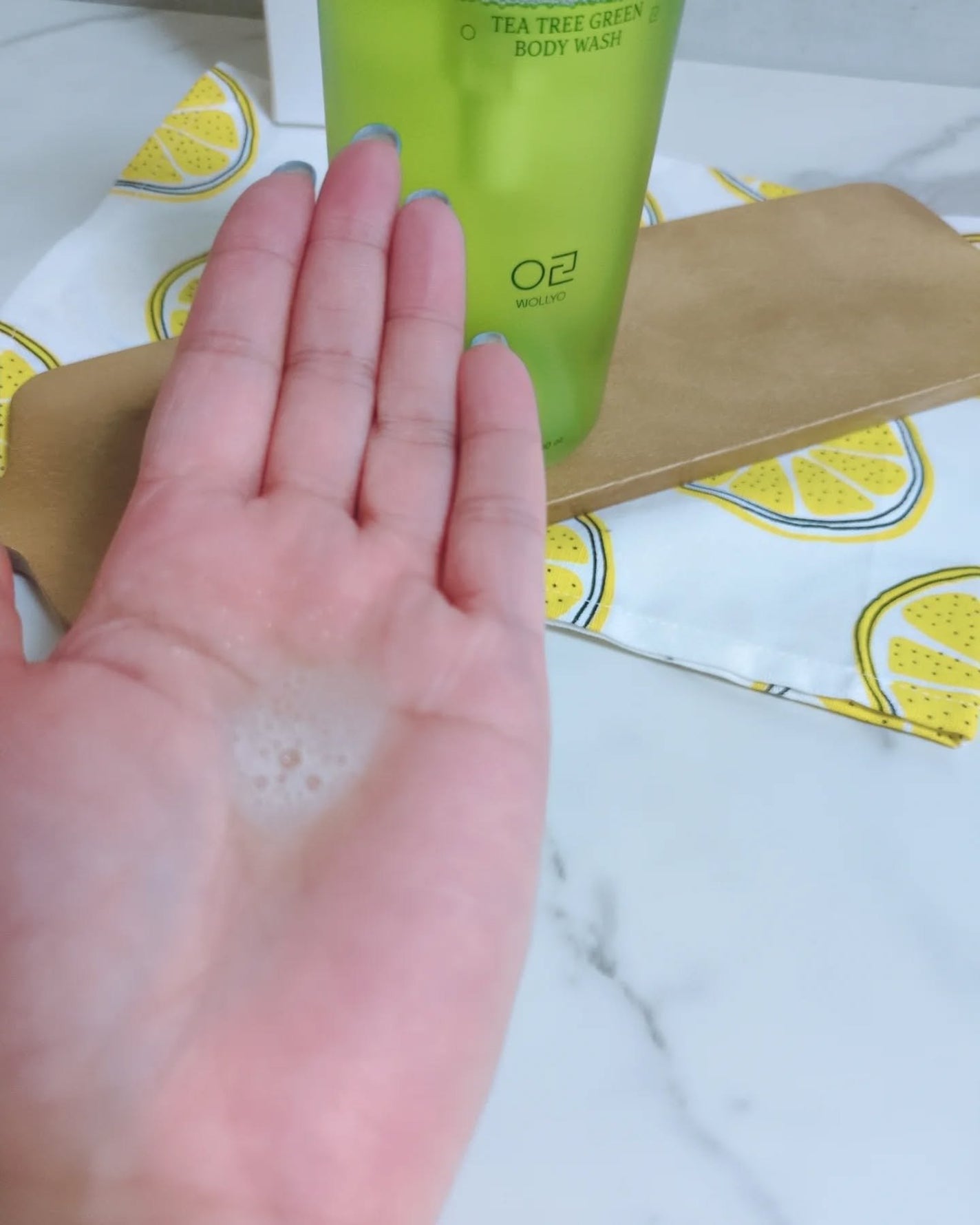 みぃ on LIPS 「WOLLYOティーツリーグリーンボディウォッシュお肌の鎮静と刺..」(3枚目)