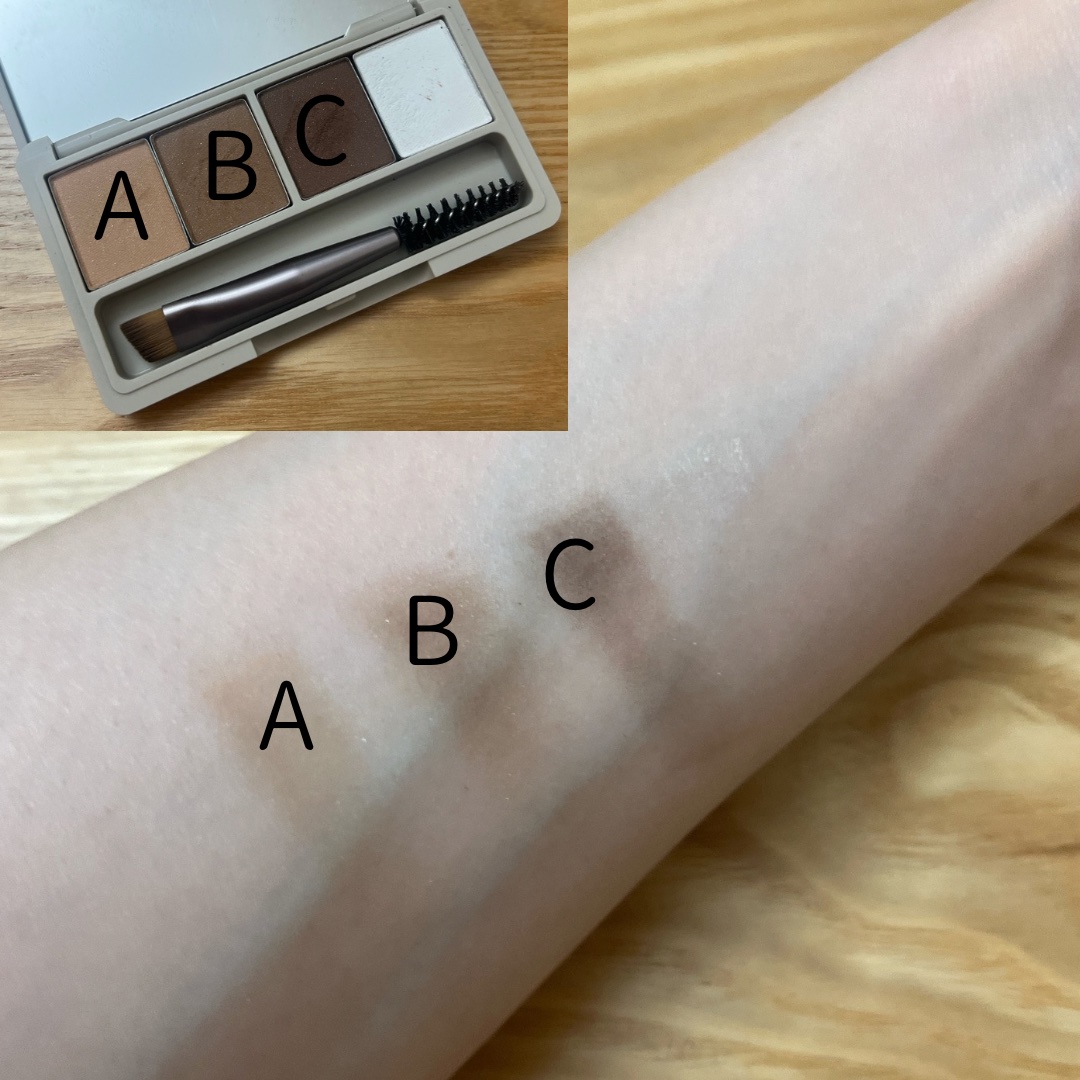 魔法のアイブロウパウダー 01 ベーシックブラウン/b idol/パウダーアイブロウを使ったクチコミ（2枚目）