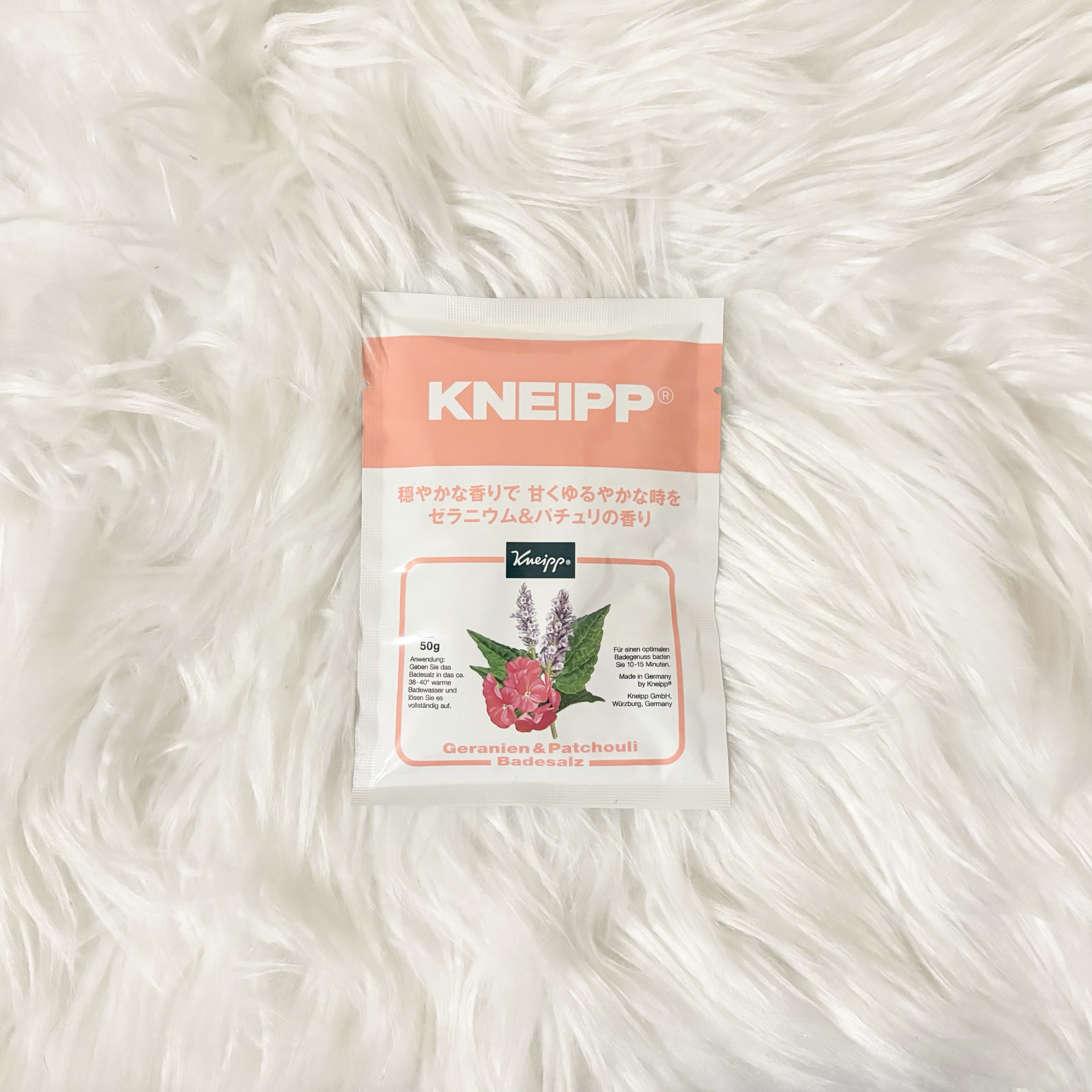クナイプ バスソルト ゼラニウム&パチュリの香り/クナイプ/入浴剤を使ったクチコミ（1枚目）