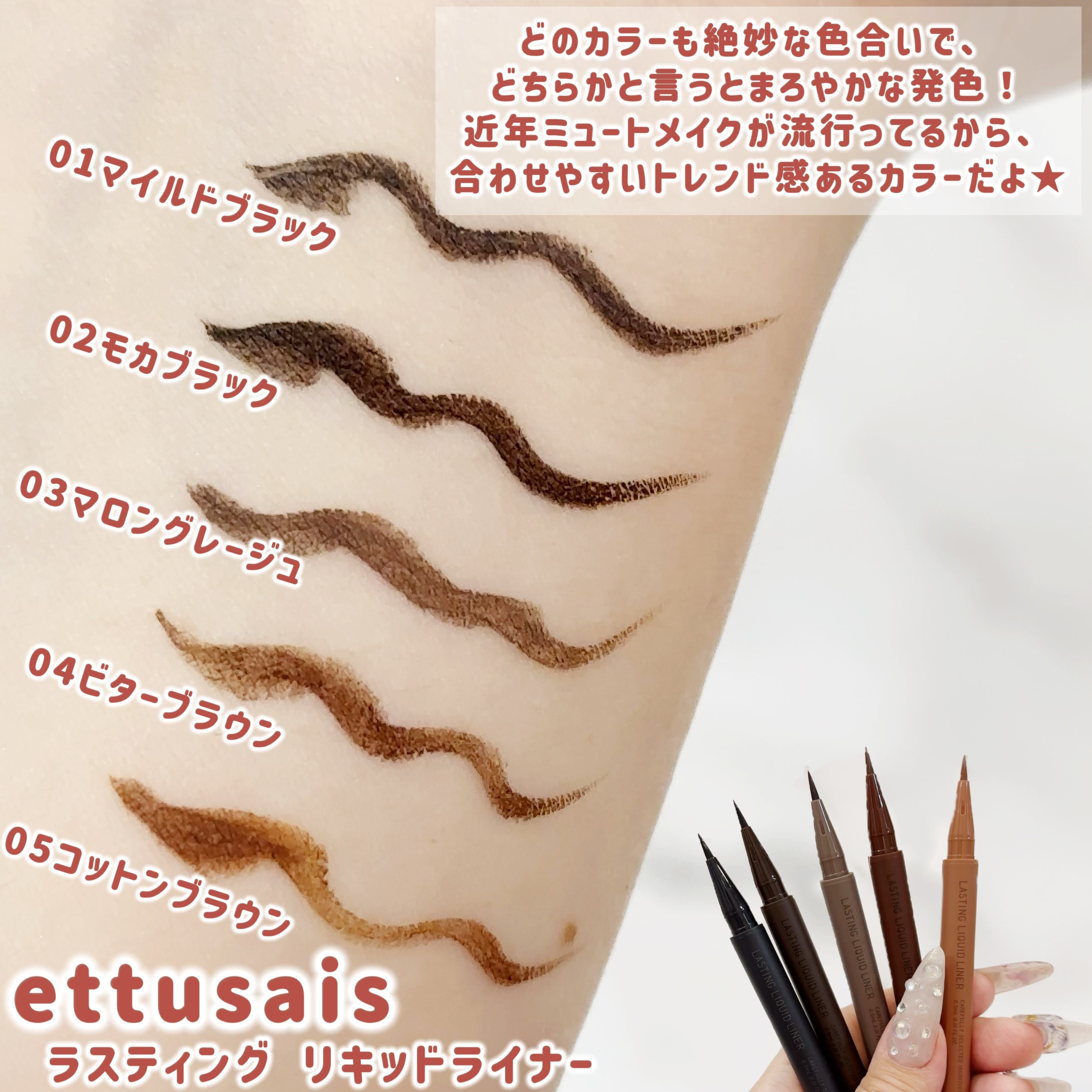 エテュセ ラスティング リキッドライナー/ettusais/リキッドアイライナーを使ったクチコミ（2枚目）