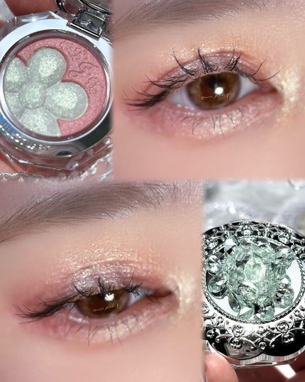 ジルスチュアート クリスタルブルーム ペタルクチュールアイズ デュオ/JILL STUART/アイシャドウパレットを使ったクチコミ(6枚目)