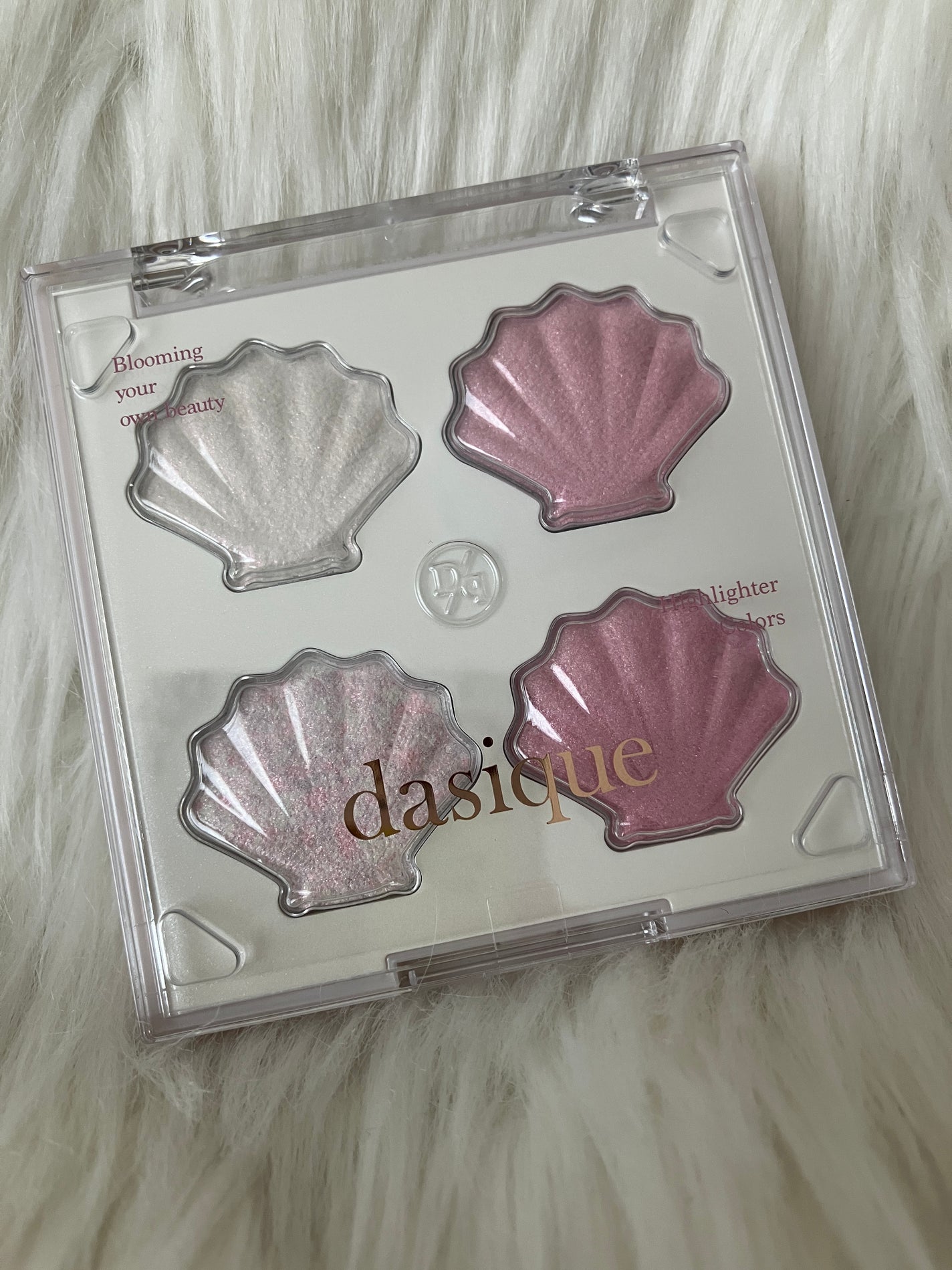 シャイングロイハイライターパレット/dasique/クリームハイライトを使ったクチコミ(4枚目)