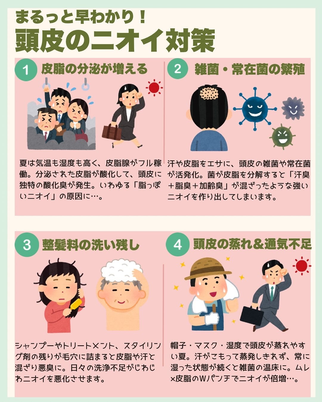 はく|韓流美容男子🧴フォロバ100 on LIPS 「⚠️これ放置すると頭皮終わります😱夏の頭皮…実はかなりヤバい。..」(2枚目)