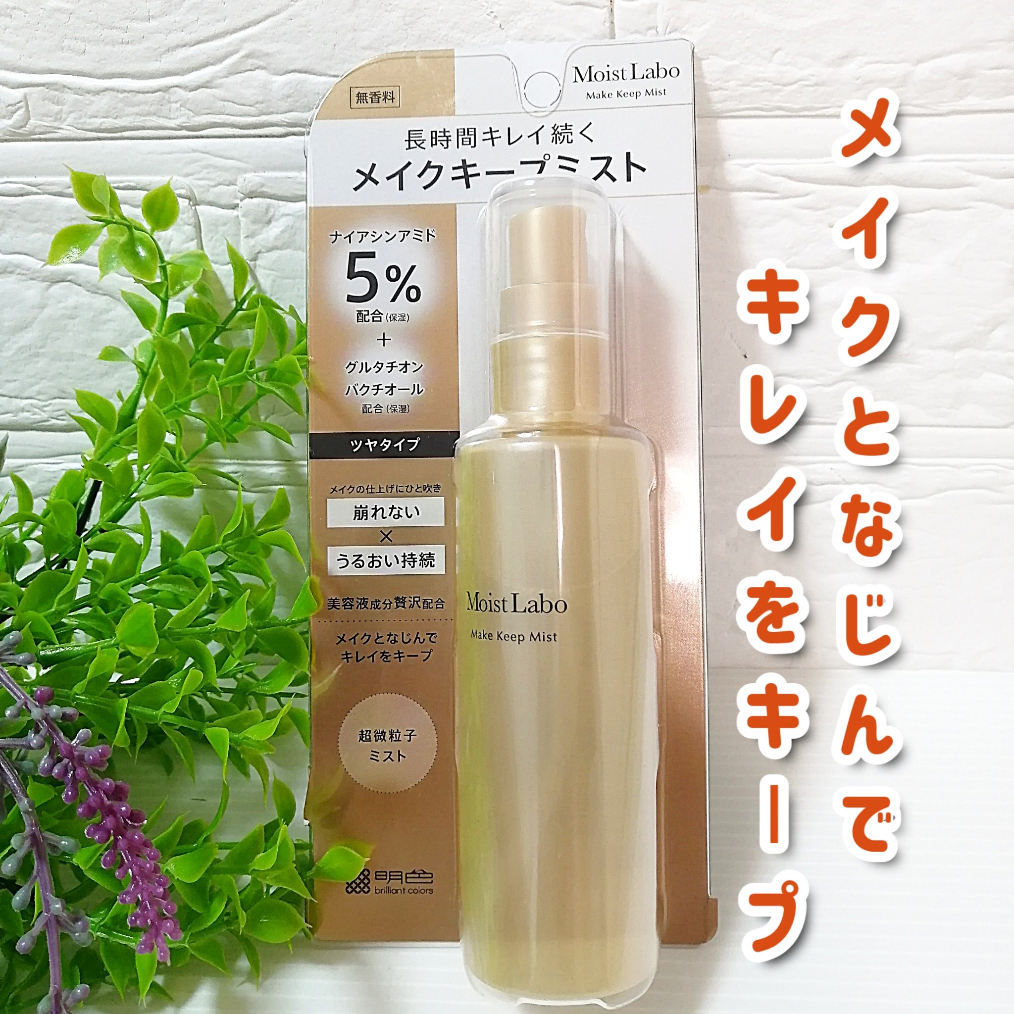 モイストラボ メイクキープミスト＜ツヤタイプ＞/Moist Labo/ミスト状化粧水を使ったクチコミ（2枚目）