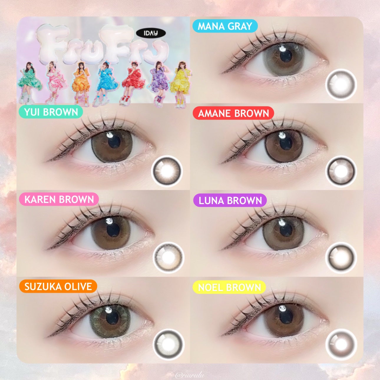FruFru 1day/FruFru/ワンデー(1DAY)カラコンを使ったクチコミ(2枚目)