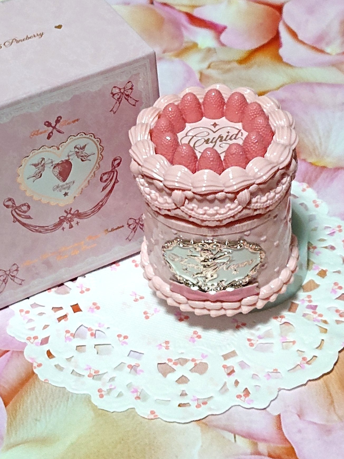 ストロベリーキューピッドコレクション ケーキリップクリーム/FlowerKnows/口紅を使ったクチコミ(1枚目)