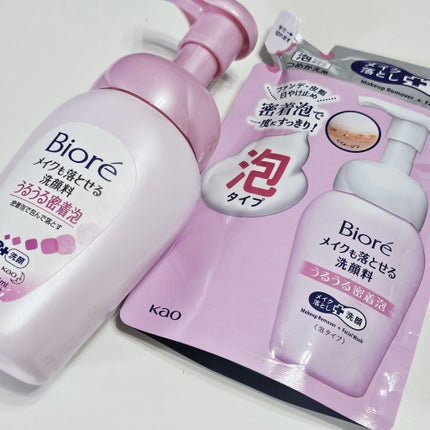 メイクも落とせる洗顔料 うるうる密着泡/ビオレ/泡洗顔を使ったクチコミ(1枚目)
