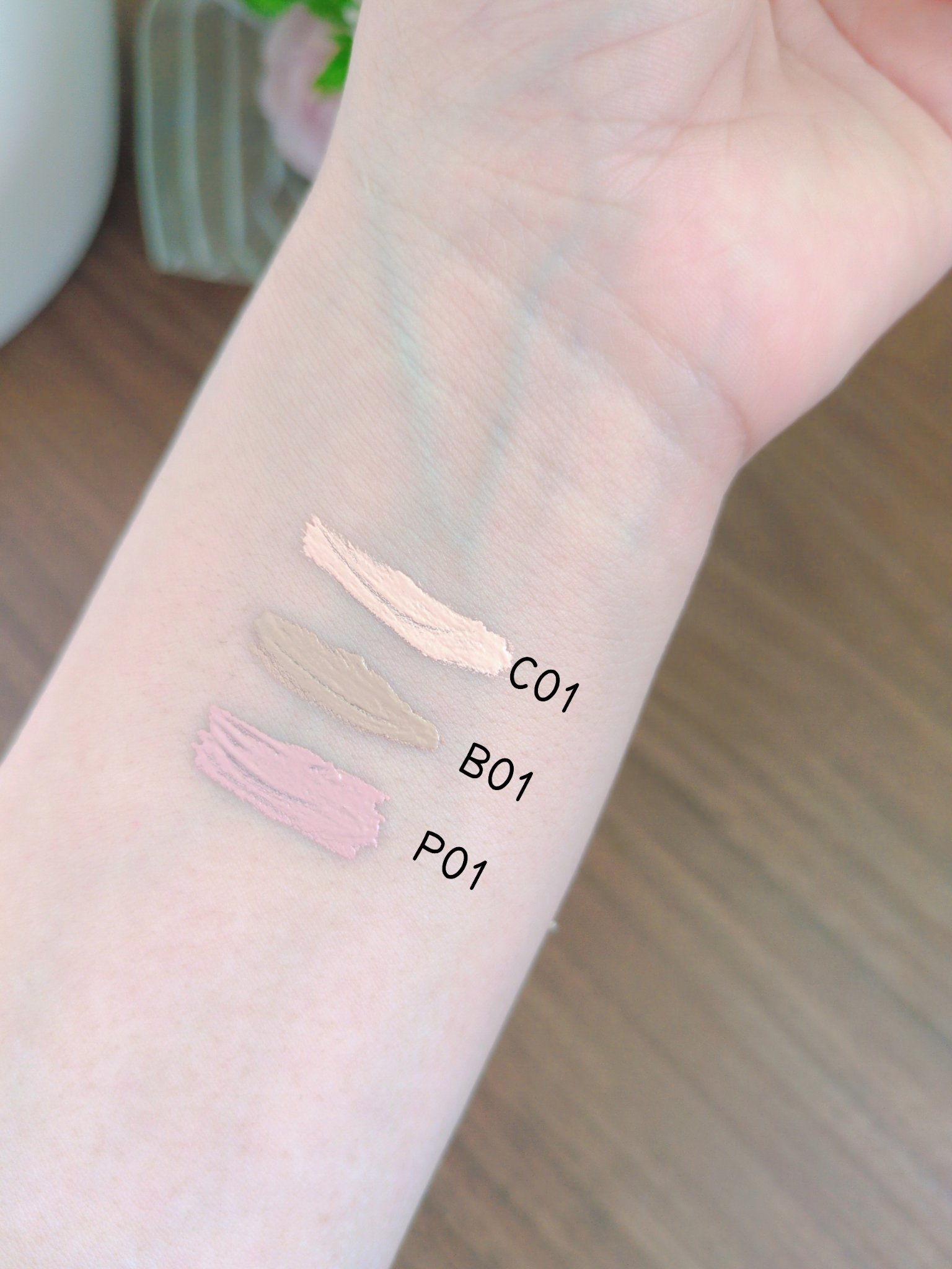 インスパイアスキニーブロウカラ/mude./眉マスカラを使ったクチコミ（2枚目）