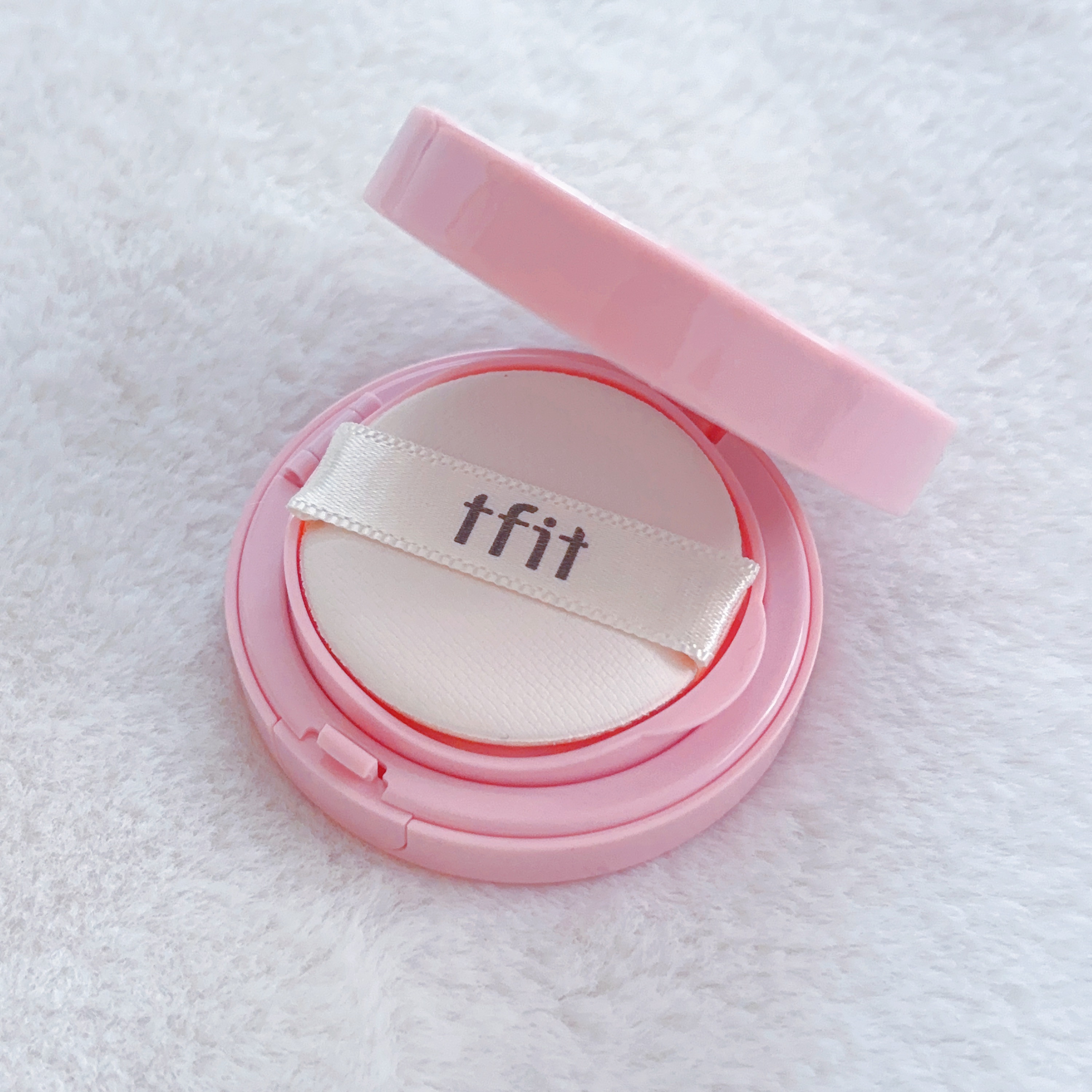 フラッフィーベルベットクッションチーク  P01 MILKY PINK/TFIT/ジェル・クリームチークを使ったクチコミ（1枚目）