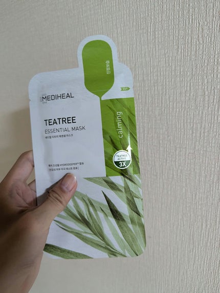 ティーツリー エッセンシャルマスクカーミングモイスチャー/MEDIHEAL/シートマスク・パックを使ったクチコミ(1枚目)