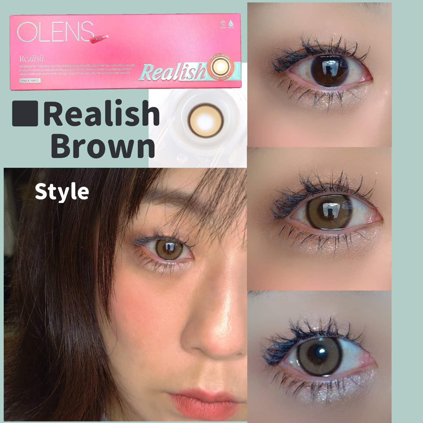 Realish 1day/OLENS/ワンデー（１DAY）カラコンを使ったクチコミ（3枚目）