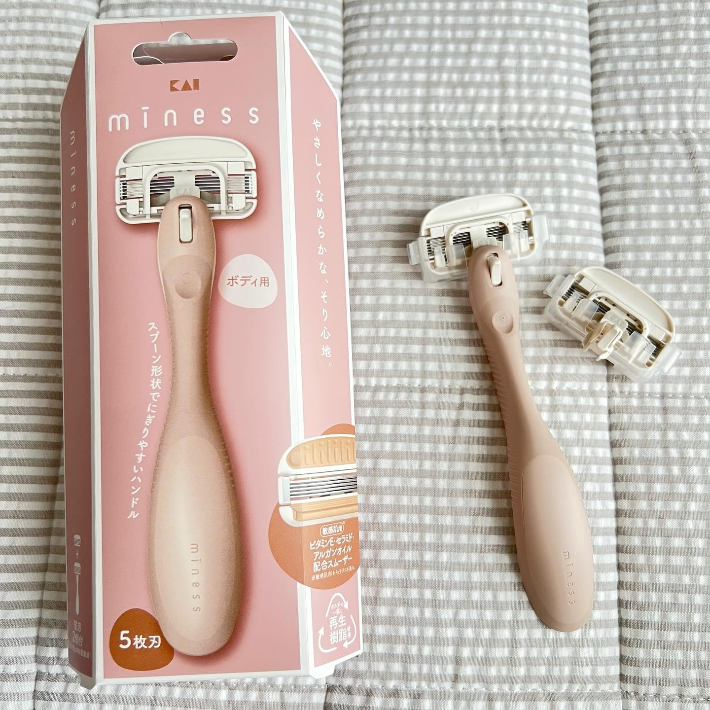 miness ボディ用カミソリ 替刃2個付/貝印/シェーバーを使ったクチコミ（2枚目）