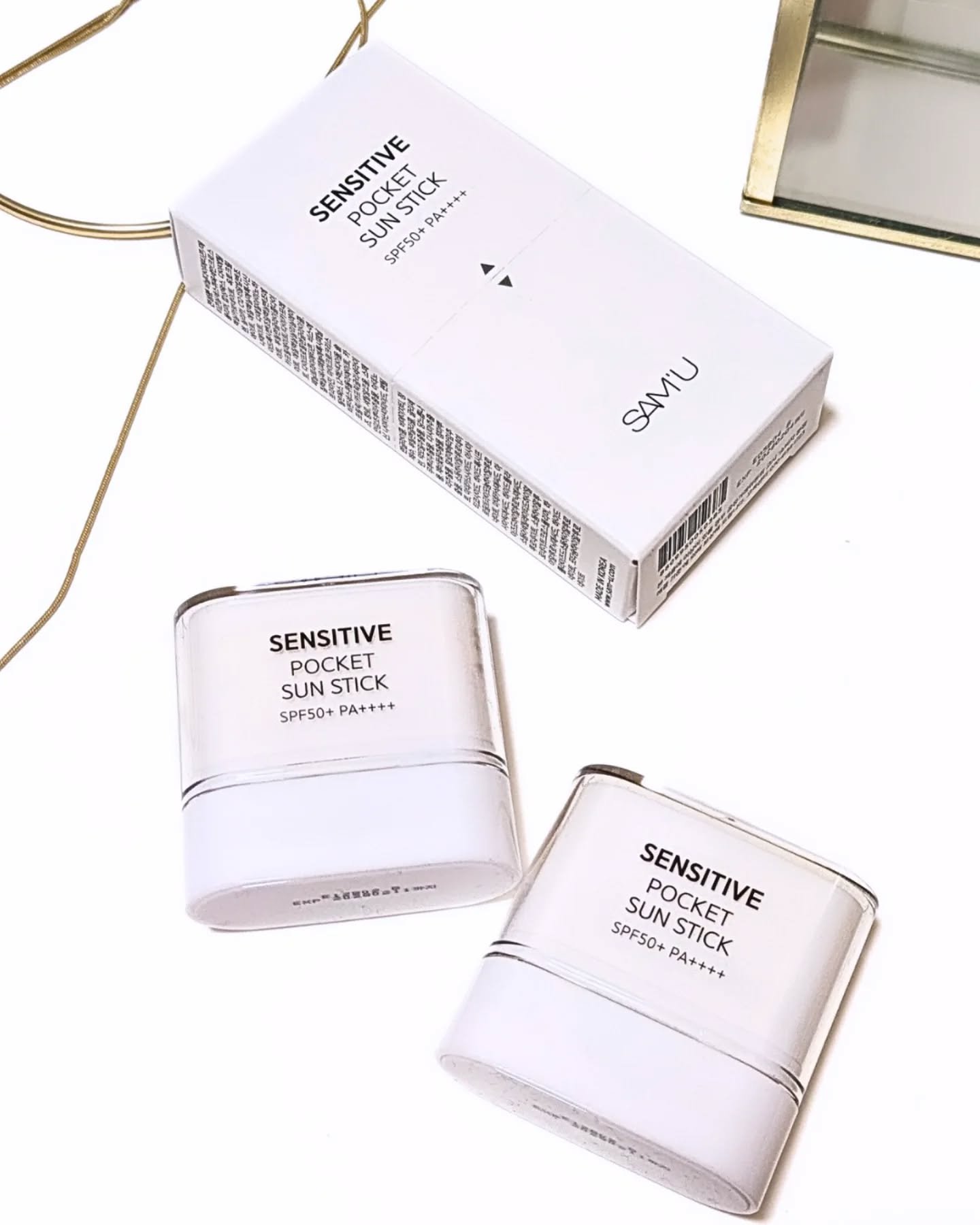センシティブポケットサンスティック/SAM'U/日焼け止めスティックを使ったクチコミ（1枚目）