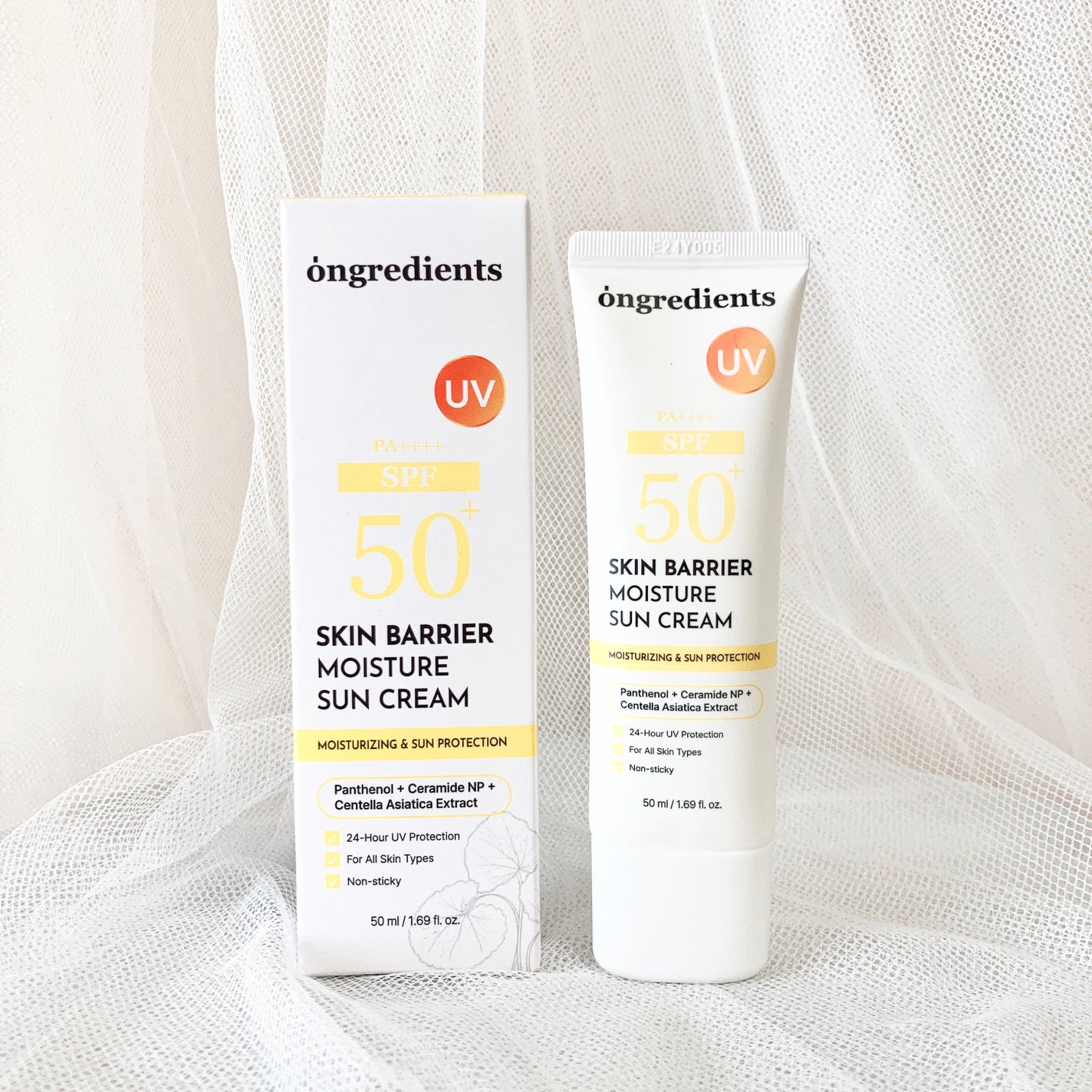 スキンバリアモイスチャーサンクリーム/Ongredients/日焼け止めクリームを使ったクチコミ(1枚目)