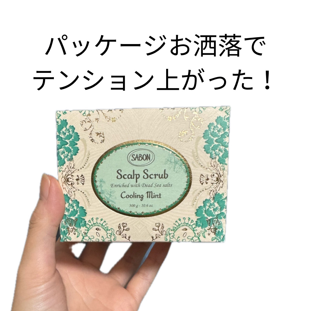 ヘッドスクラブ リフレッシング(ミント)/SABON/ヘッドスクラブを使ったクチコミ（2枚目）