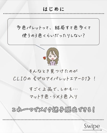 プロ アイ パレット エアー/CLIO/アイシャドウパレットを使ったクチコミ(2枚目)