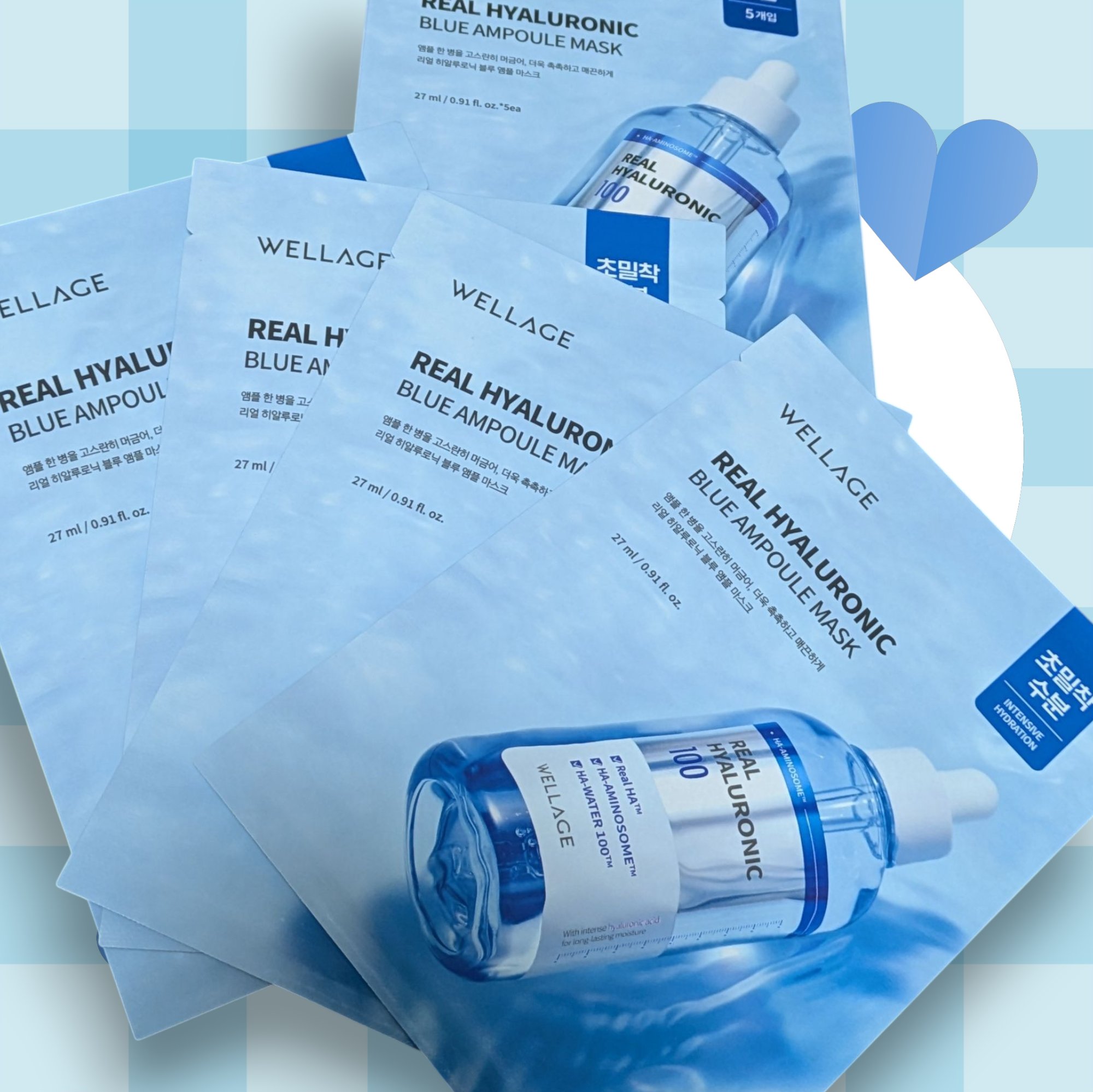 ウェラージュ リアルヒアルロニックブルーアンプルマスク/Wellage/シートマスク・パックを使ったクチコミ（2枚目）