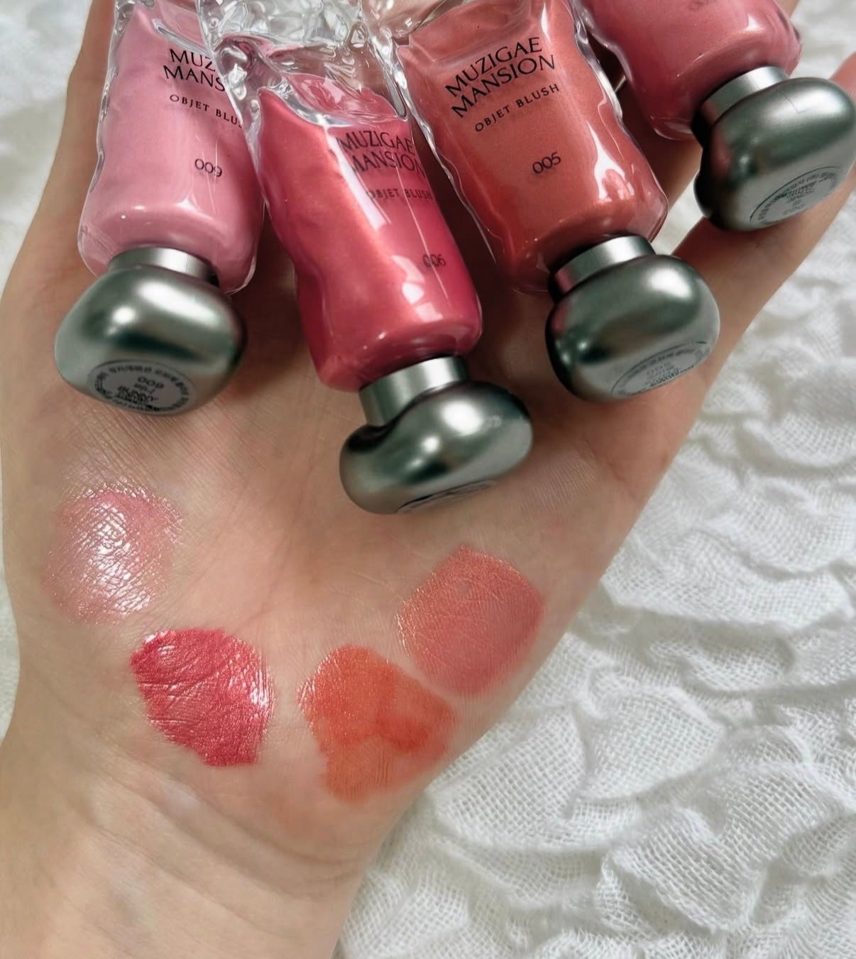 オブジェブラッシュ/MUZIGAE MANSION/リキッドチークを使ったクチコミ(3枚目)
