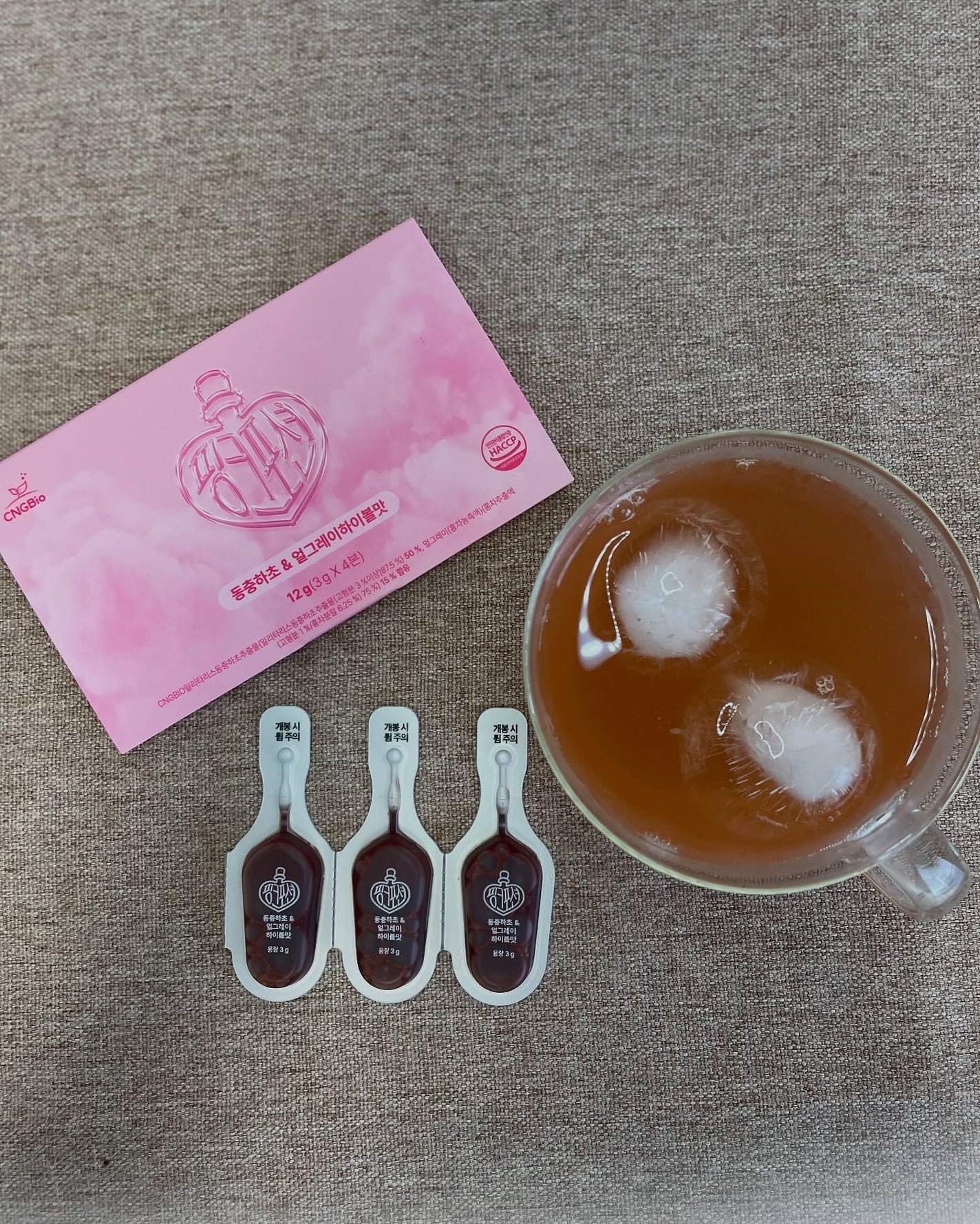 飲める美容ピンクDIYドリンク ピンクポーション ゼロカロリー・冬虫夏草/PINK POTION /美容ドリンクを使ったクチコミ(2枚目)