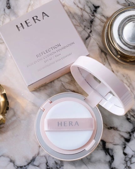 リフレクション スキン グロウ クッション ファンデーション/HERA/クッションファンデーションを使ったクチコミ(2枚目)