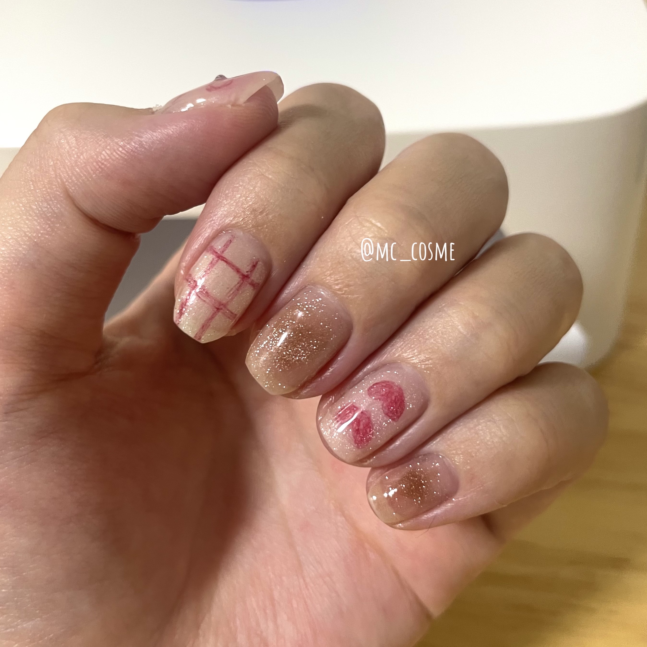 ジェルネイル（ライト対応）/セリア/ジェルネイルを使ったクチコミ（3枚目）