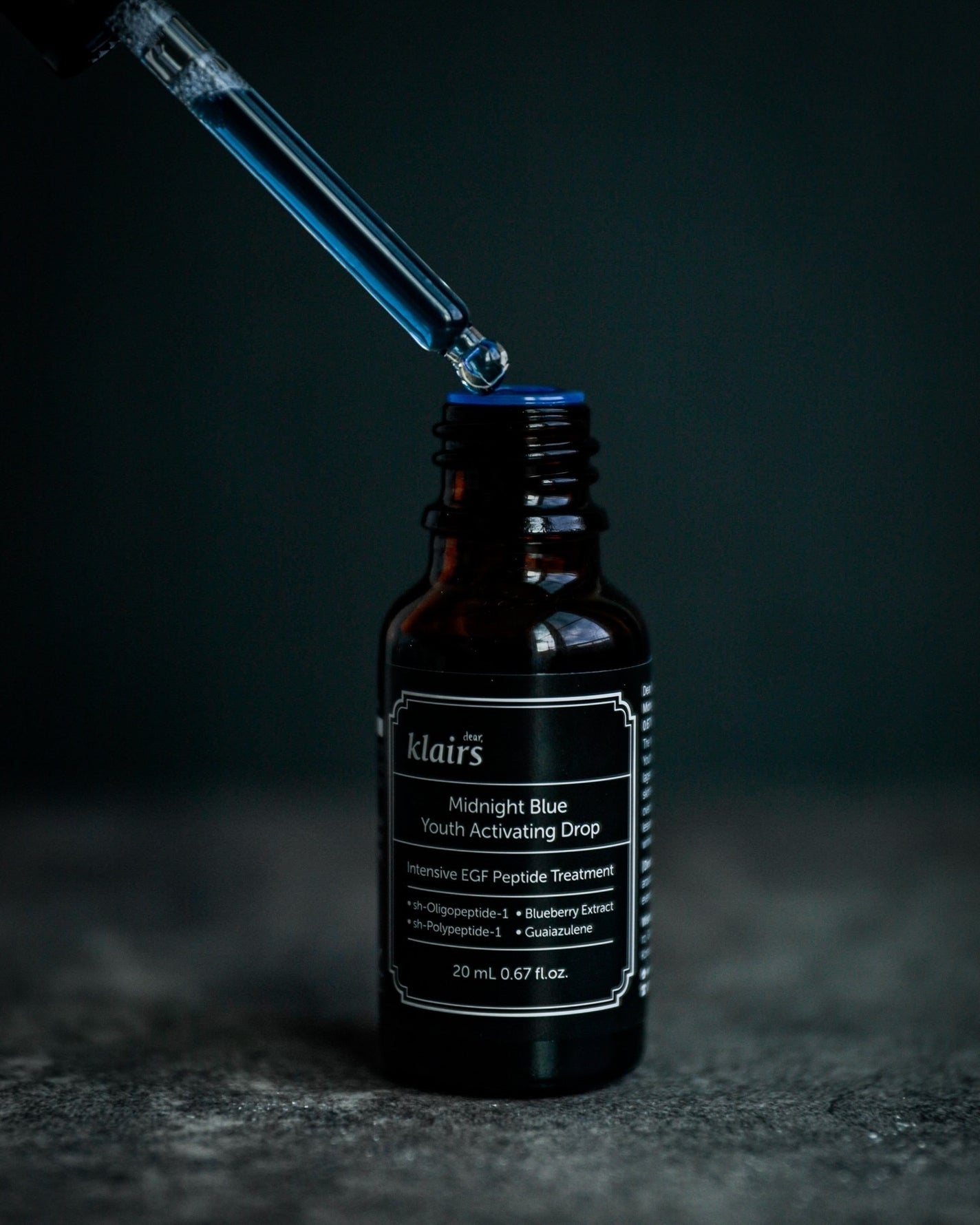 ミッドナイトブルーユースアクティベーティングドロップ(20ml)/Klairs/美容液を使ったクチコミ(1枚目)