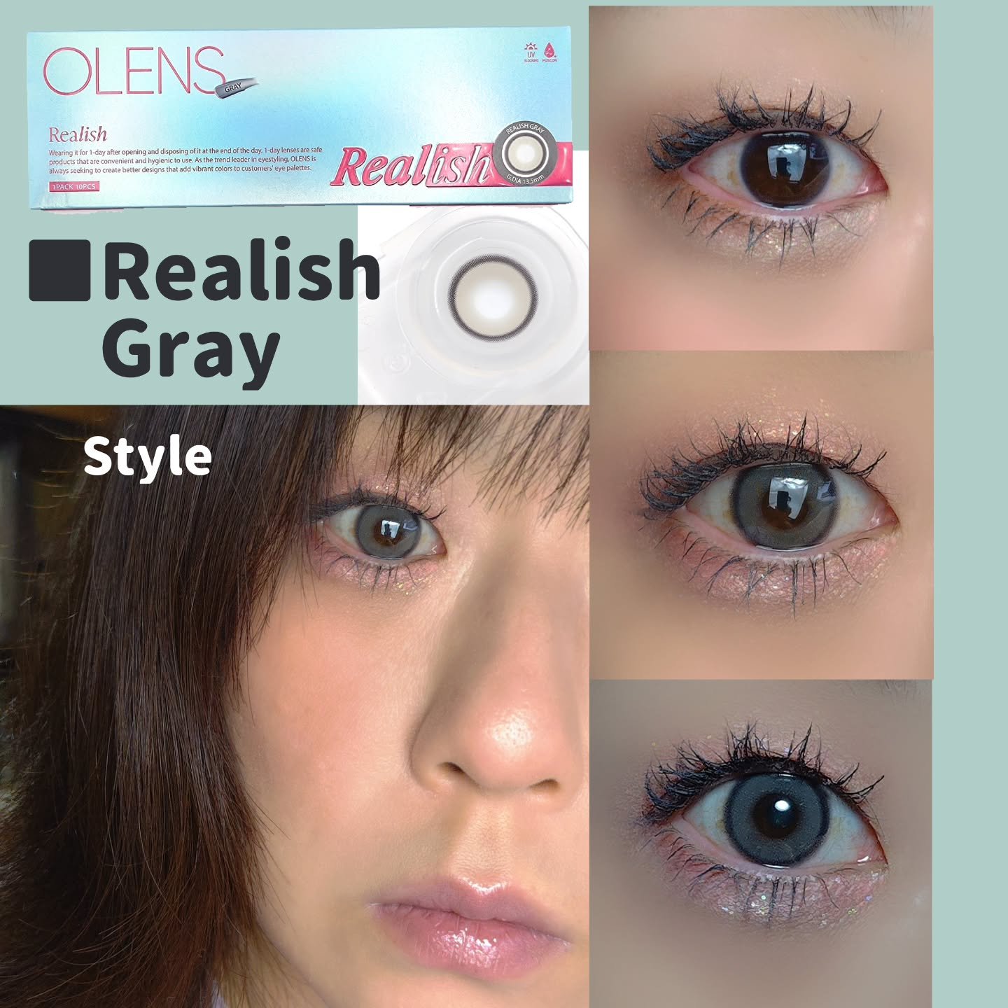 Realish 1day/OLENS/ワンデー（１DAY）カラコンを使ったクチコミ（2枚目）