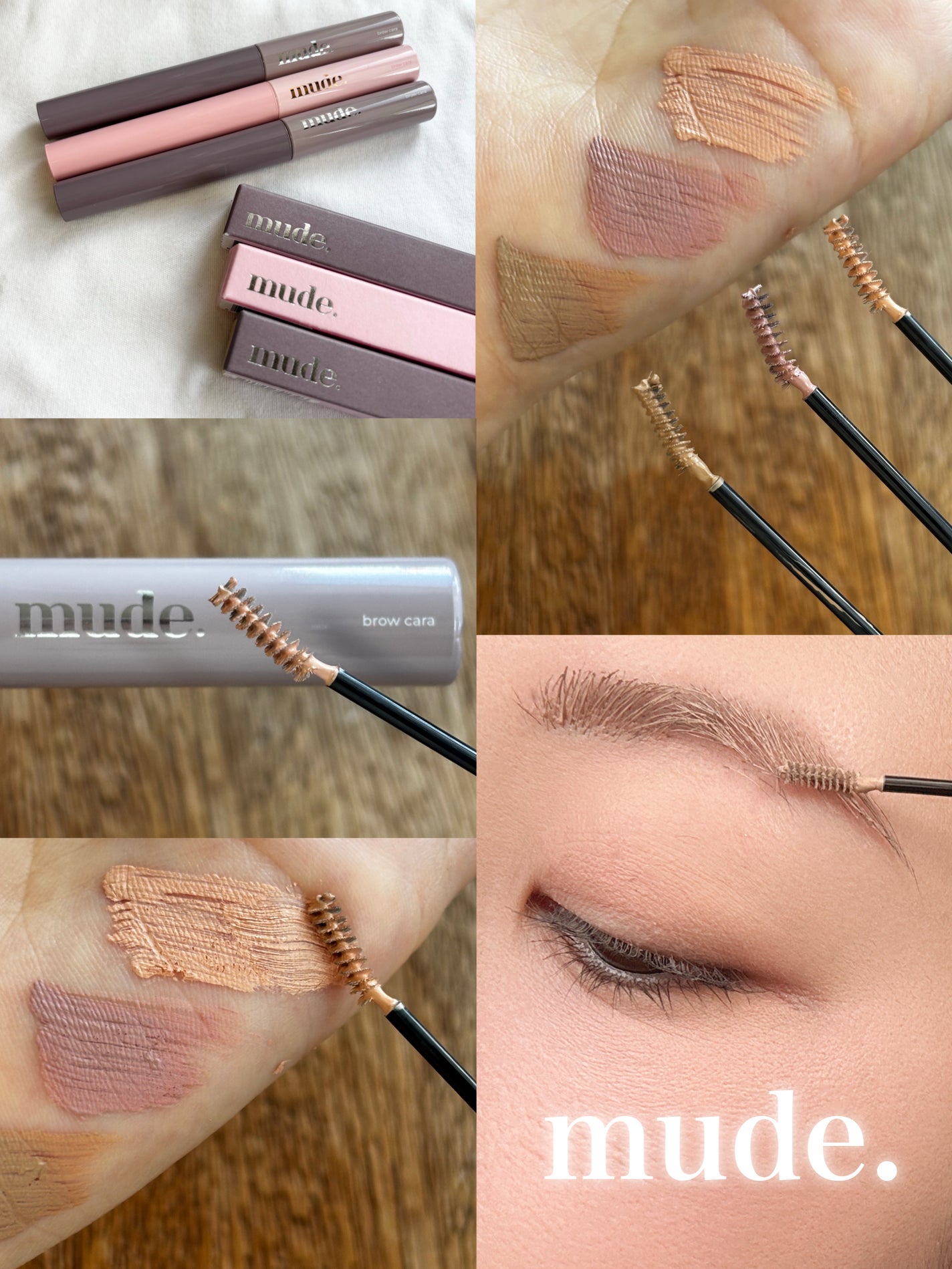 インスパイアスキニーブロウカラ/mude./眉マスカラを使ったクチコミ(7枚目)