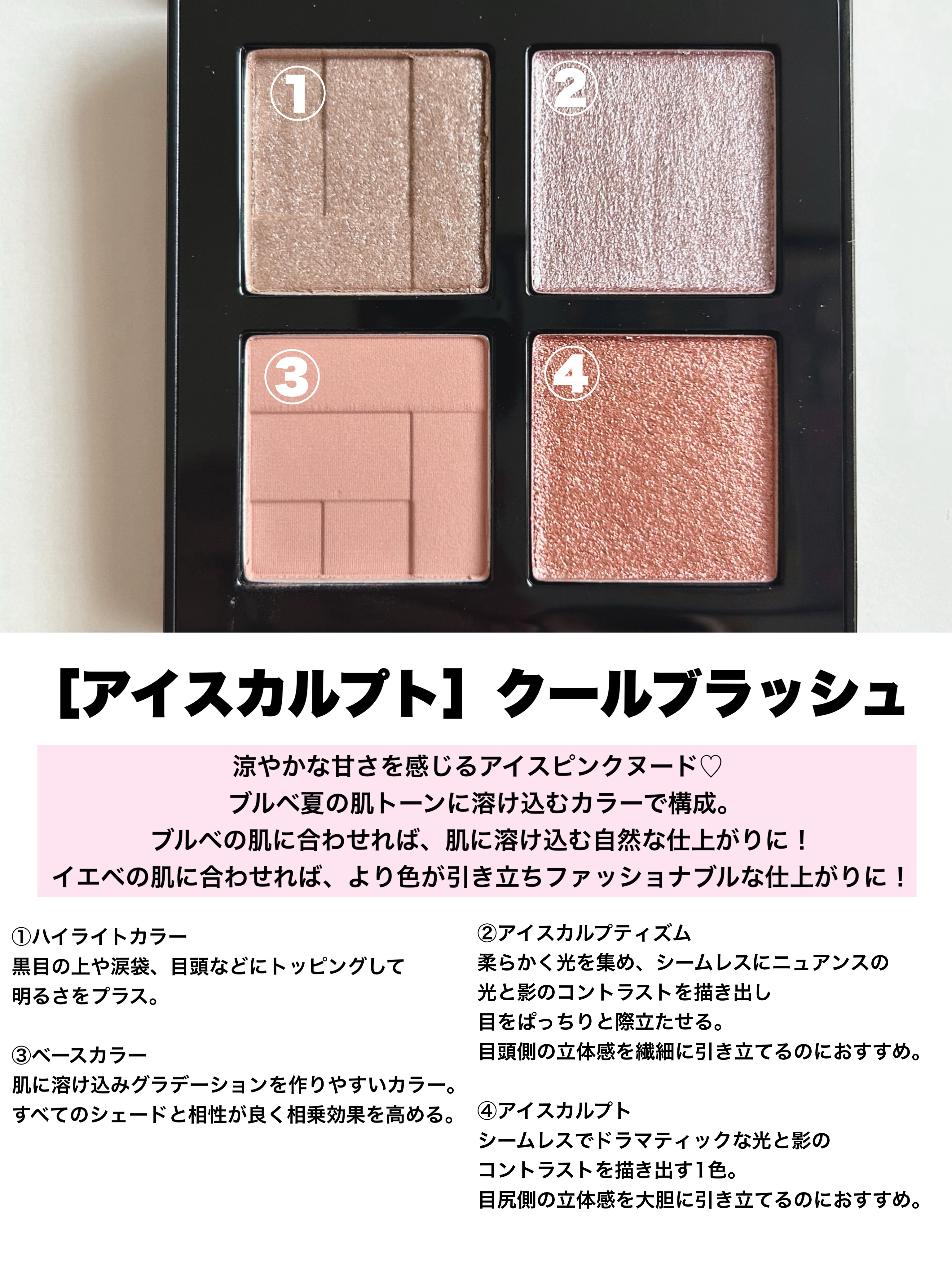 アイスカルプト/shu uemura/アイシャドウパレットを使ったクチコミ（2枚目）