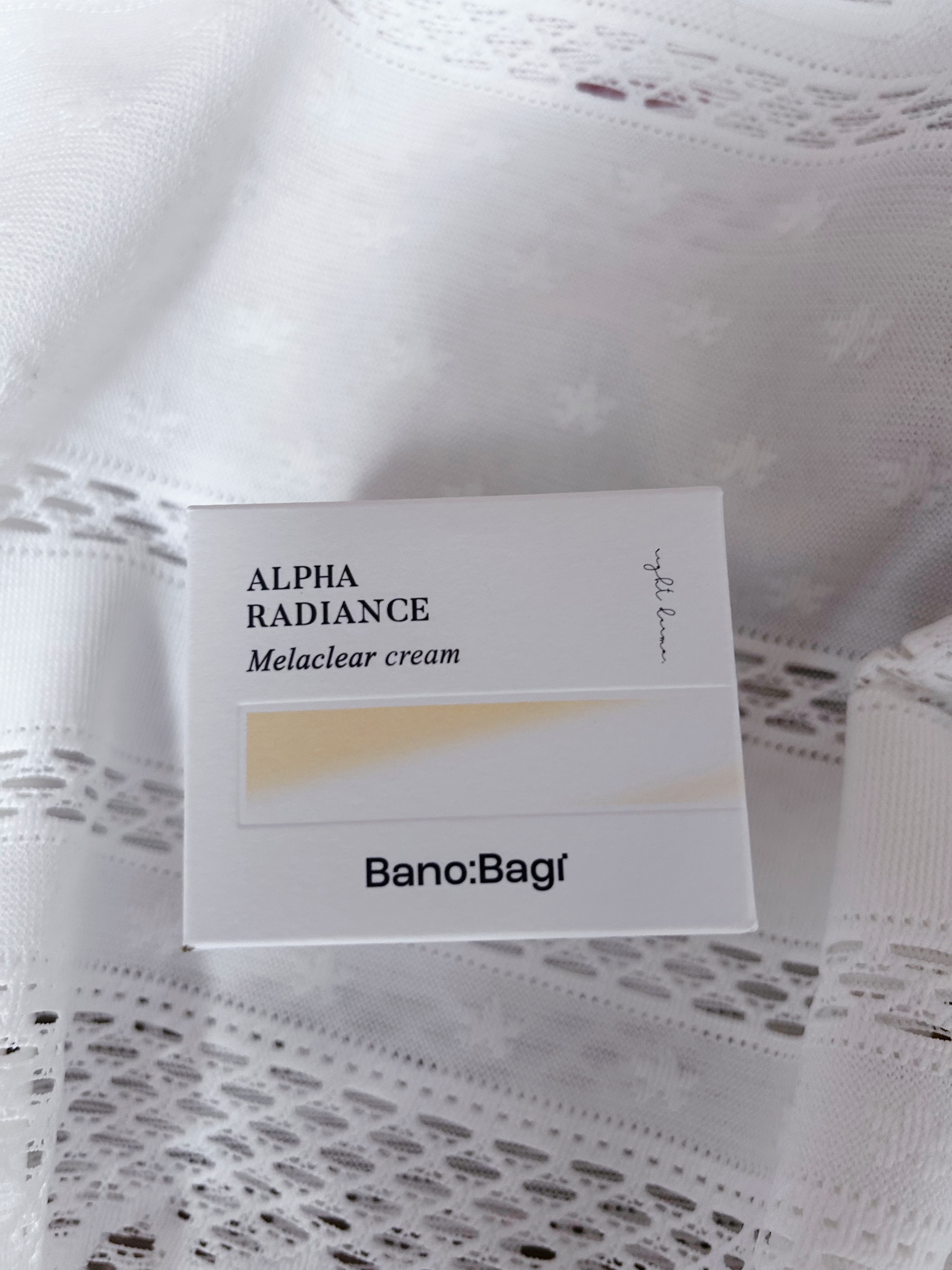 アルファラディアンスメラクリア クリーム/BANOBAGI/フェイスクリームを使ったクチコミ（1枚目）