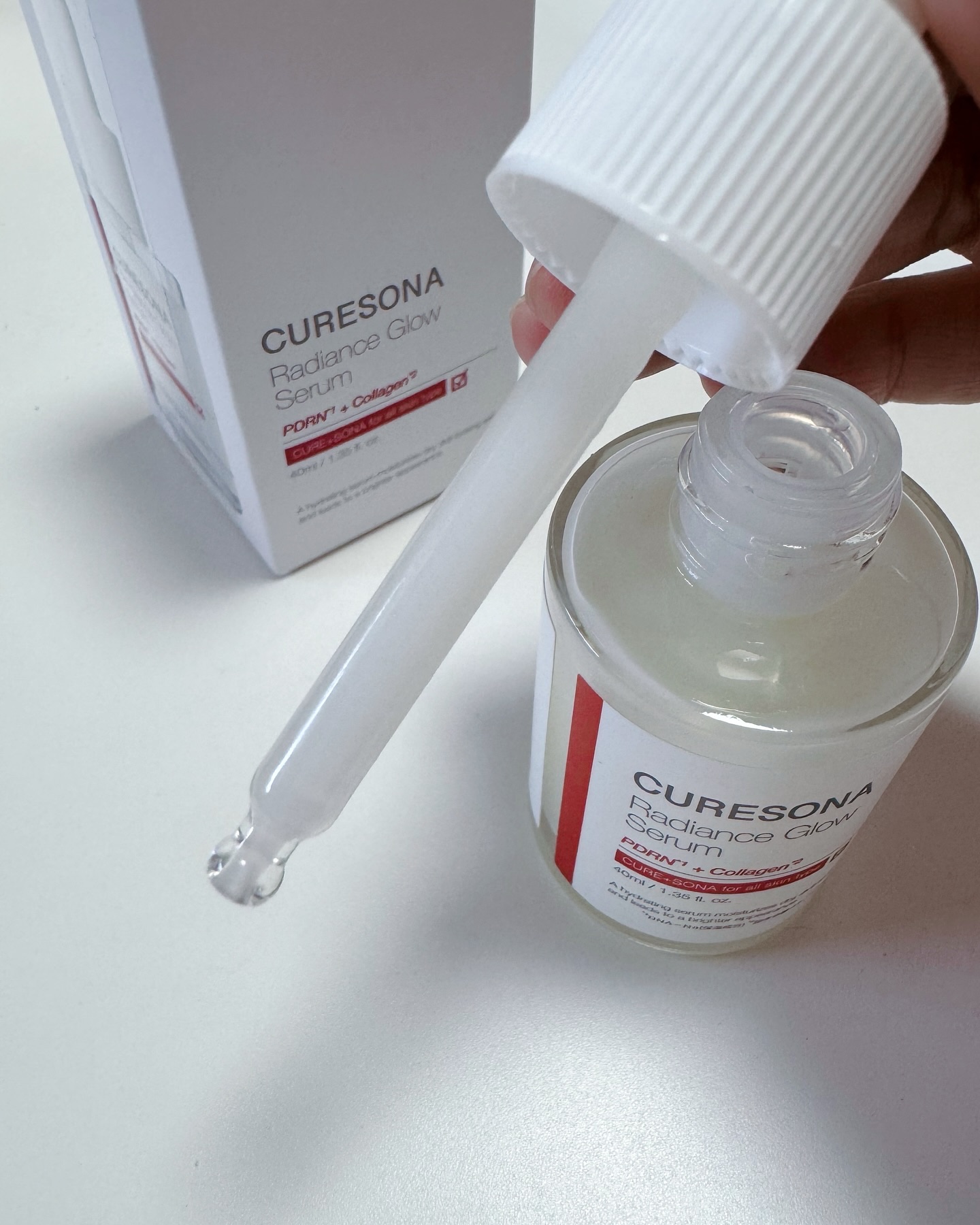 キュアソナセラム ラディエンスグローセラム/CURESONA/美容液を使ったクチコミ（2枚目）