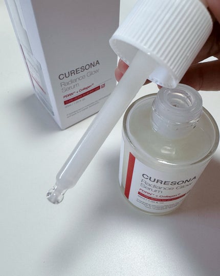 キュアソナセラム ラディエンスグローセラム/CURESONA/美容液を使ったクチコミ(2枚目)