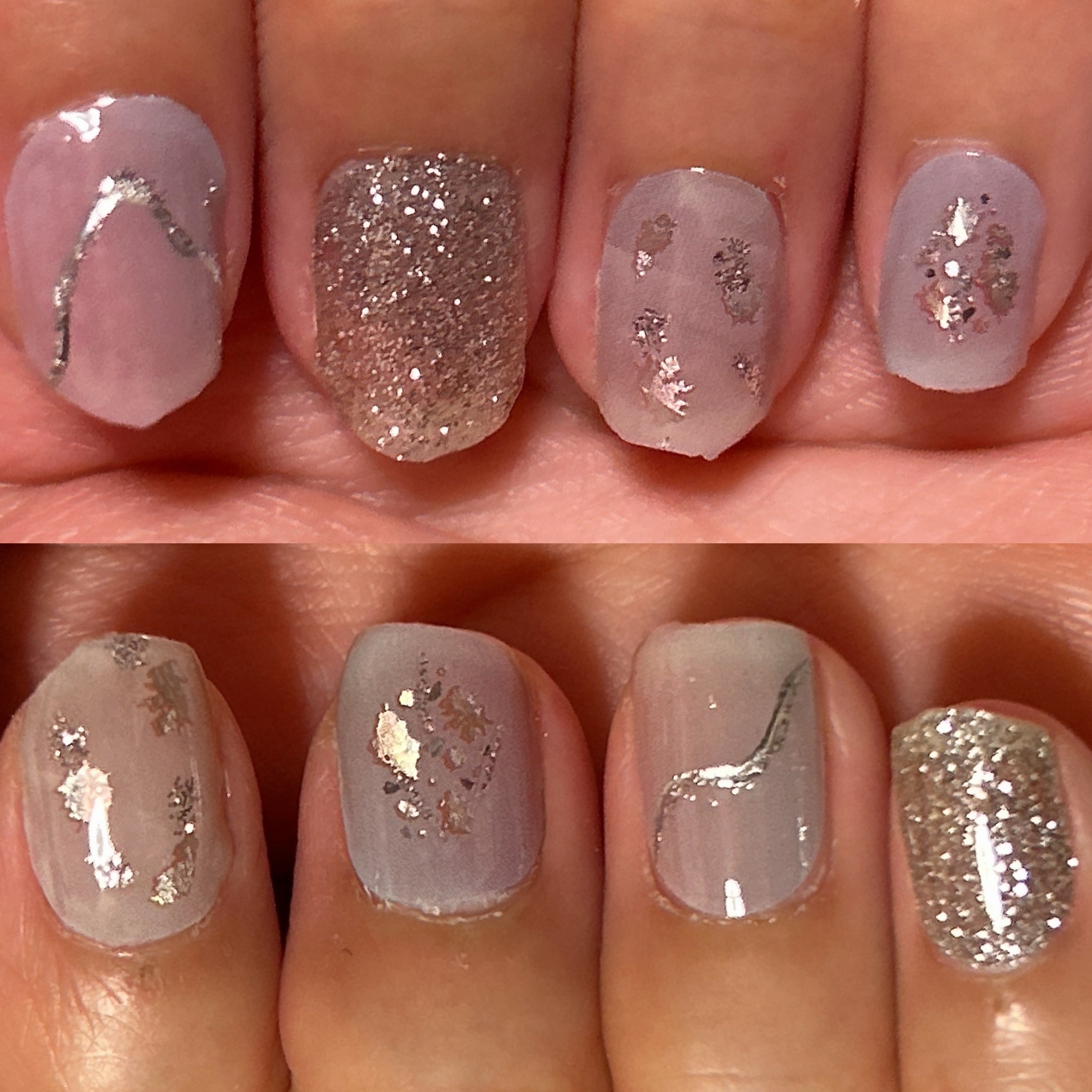 貼るジェルネイル/セリア/ネイルシールを使ったクチコミ（2枚目）