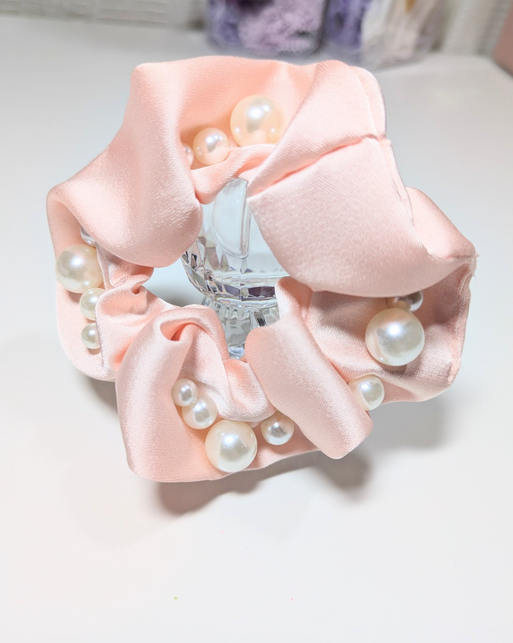 サテンシュシュ/DAISO/ヘアアクセサリーを使ったクチコミ（1枚目）