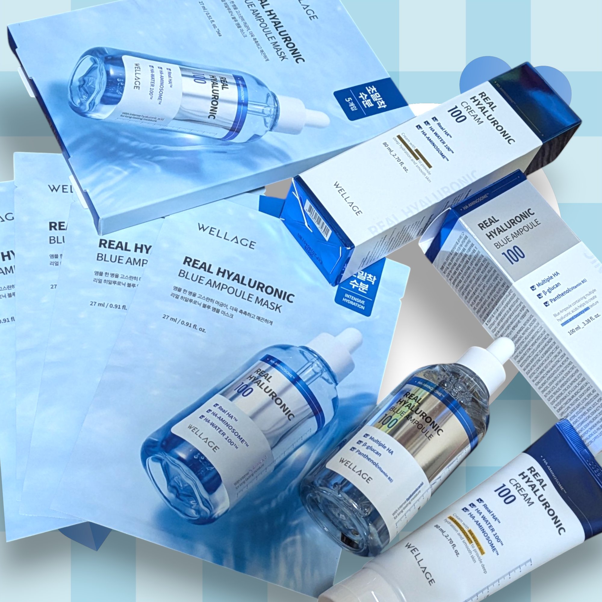 ウェラージュ リアルヒアルロニックブルーアンプルマスク/Wellage/シートマスク・パックを使ったクチコミ（1枚目）