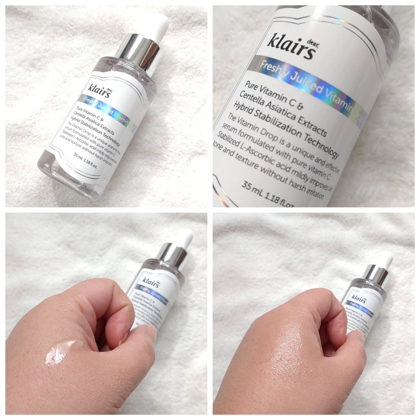 フレッシュリージュースドビタミンドロップ(35ml)/Klairs/美容液を使ったクチコミ（3枚目）