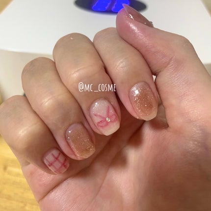 ジェルネイル(ライト対応)/セリア/ジェルネイルを使ったクチコミ(4枚目)