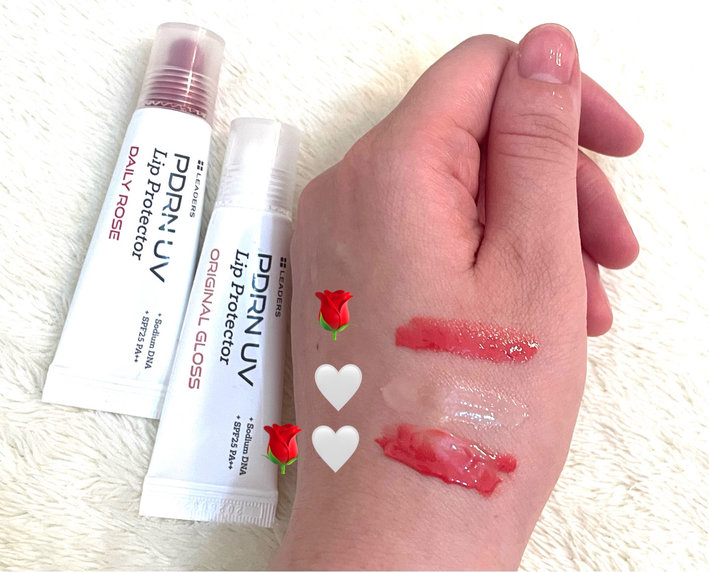 PDRN UV Lip Protector/LEADERS/リップグロスを使ったクチコミ（2枚目）