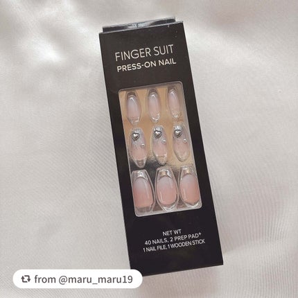 ネイルチップ(シールタイプ)/FINGER SUIT/ネイルチップ・パーツを使ったクチコミ(1枚目)