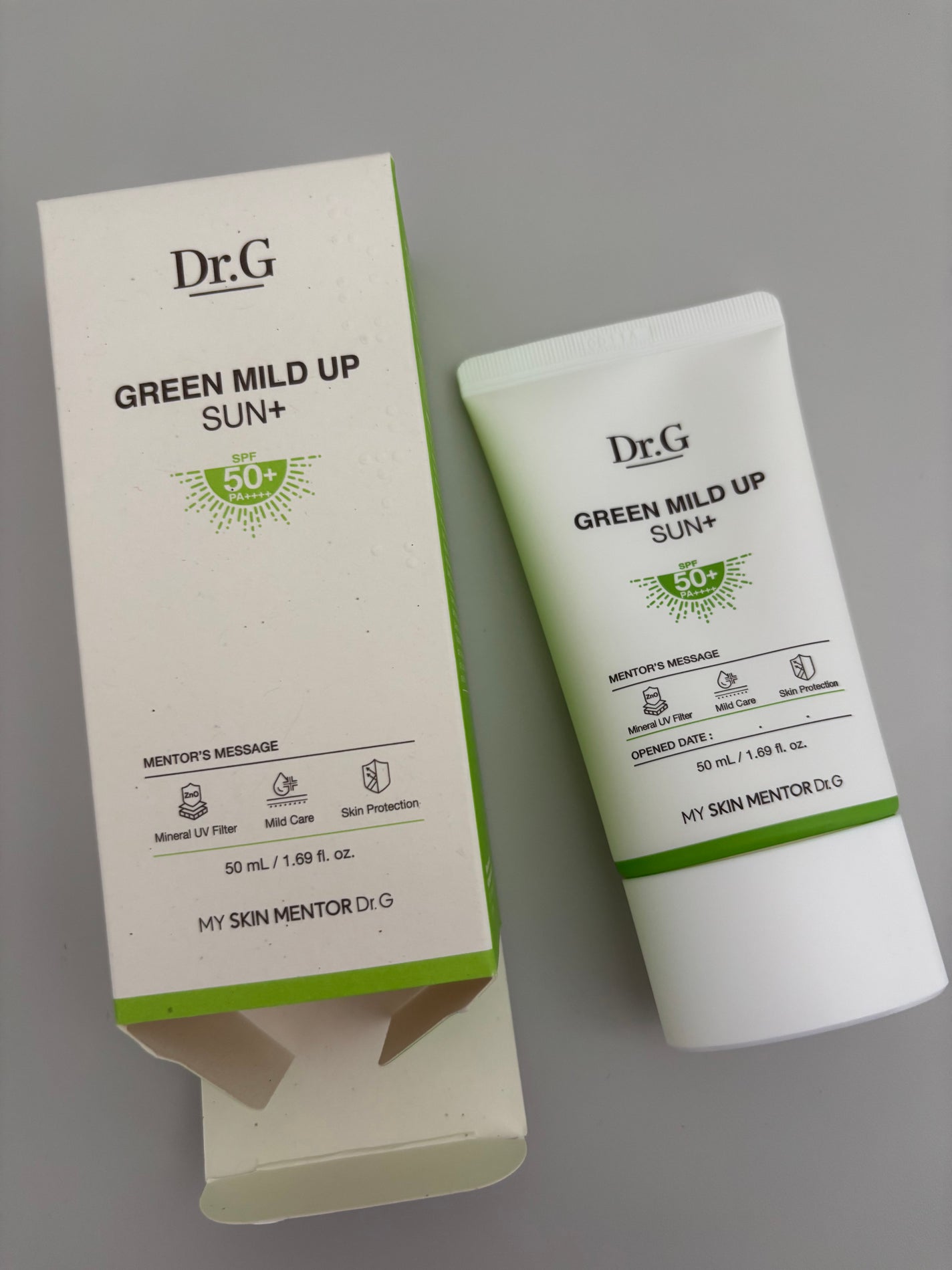 グリーンマイルドアップサンプラス/Dr.G/日焼け止めクリームを使ったクチコミ(1枚目)